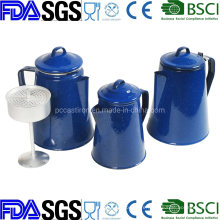 Customize Enamelware 8cups Coffee Pot with Mugs Cups